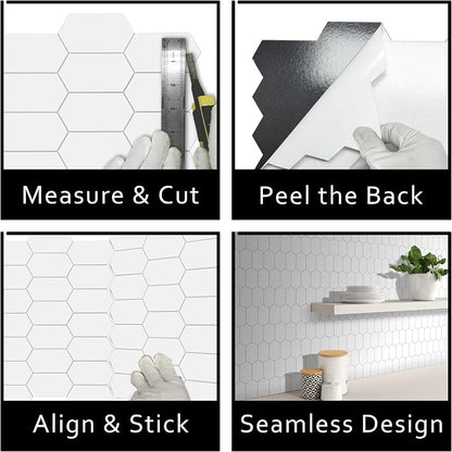 The Tiles Plaza 10-Sheet Peel and Stick Backsplash, Stone Composite Stick On - Image 7