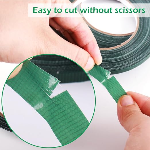 GLAMFIELDS Floral Tape Green, Flower Wrap Adhesive Waterproof Tape - Image 6