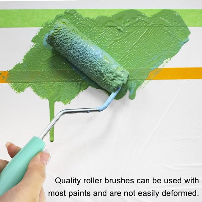 11 Pack Paint Roller Kit, 4 Inch Microfiber Paint Roller Covers, Mini Wool - Image 7