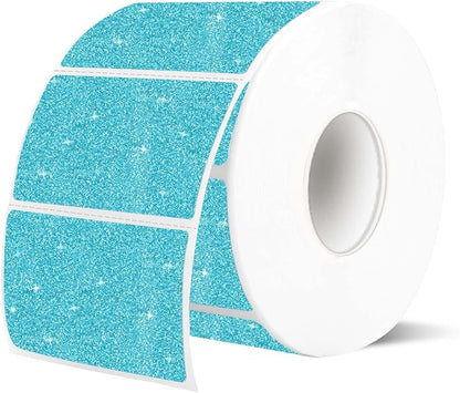 2.25"x1.25" Holographic Thermal Labels Stickers, Glitter Direct Thermal Printer by Unknown