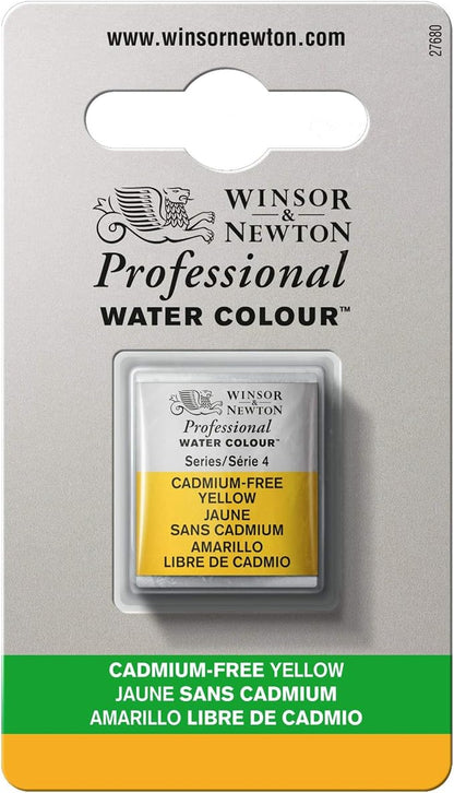 Winsor & Newton Professional Water Colour Paint, Half Pan, Cadmium-Free Yellow by WinsorNewton