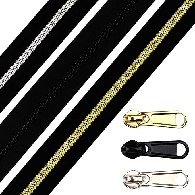 DOITEM 16.5 Yards 3-Piece Assorted Nylon Coil Zippers - Image 9