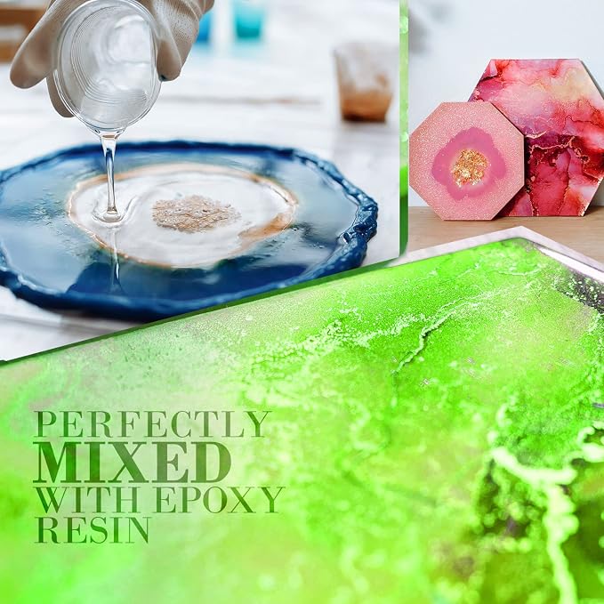 Grass Green Mica Powder for Epoxy Resin 56g / 2oz. Jar - Image 3