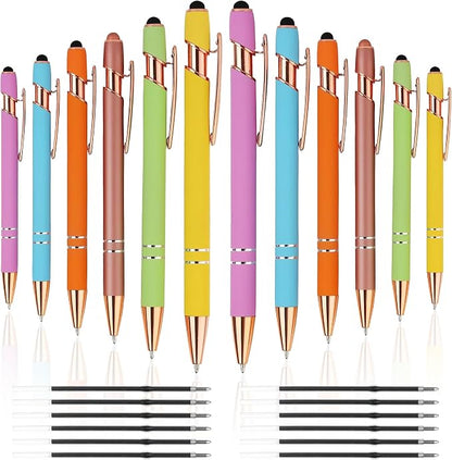 12 PCS 2 in 1 Stylus Ballpoint Pen by FIRCRE