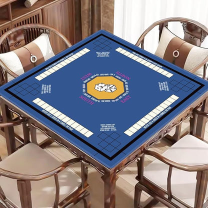 Mahjong Mat for Table 33''x33'', Non-Slip Mahjong Cloth Cover - Image 7
