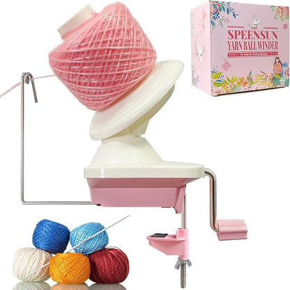 SPEENSUN Yarn Winder for Crocheting, Yarn Spinner, 3.5 OZ Easy-to-Install and by SPEENSUN