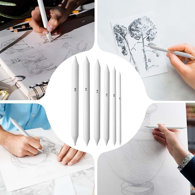 18Pcs Blending Stumps for Drawing, Paper Art Blenders, Art Blending Pencils - Image 7