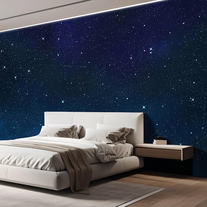 wall26 Wall Sticker/Wall Mural Beautiful Scenery of The Starry Night, Not Peel - Image 4