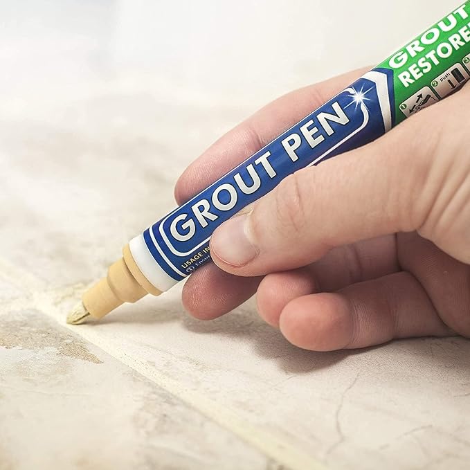 Grout Pen Cream Tile Paint Marker: Waterproof Grout Paint Pen, Tile Grout - Image 8