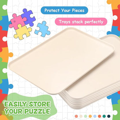 8 Pcs 15'' x 10.5' Extra Large Puzzle Sorting Trays Stackable Puzzle Trays - Image 4