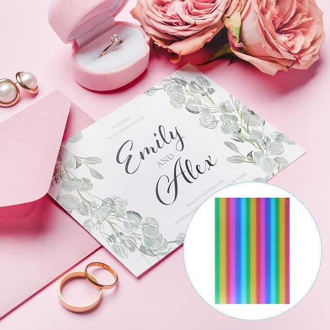 PATIKIL 11.7x8.3" Hot Stamping Foil Paper Sheet, 20 Sheets A4 Heat Transfer Hot - Image 4