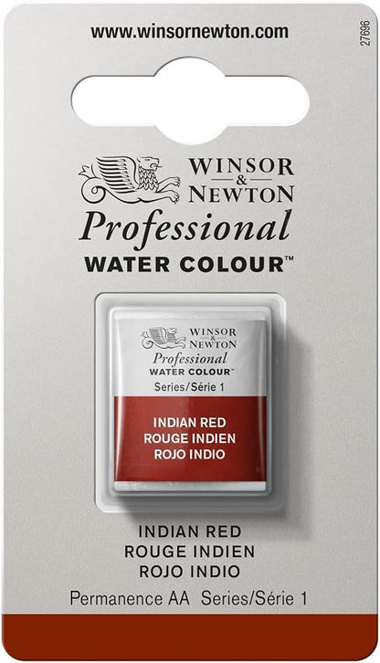 Winsor & Newton Professional Water Colour Paint, Half Pan, Indian Red by WinsorNewton