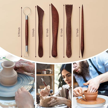 Amrules Clay Tools Kit, Practical Polymer Clay Sculpting Tools Kit, Air Dry - Image 3