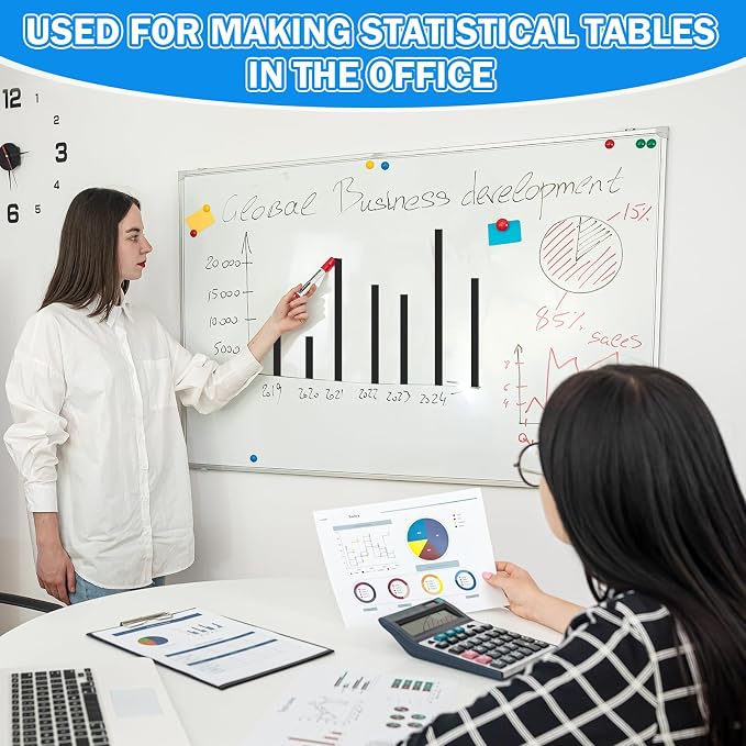 Magnetic Tape Roll Thin Strips, 0.39 Inch x 33 Feet Magnetic Board Dividers - Image 3