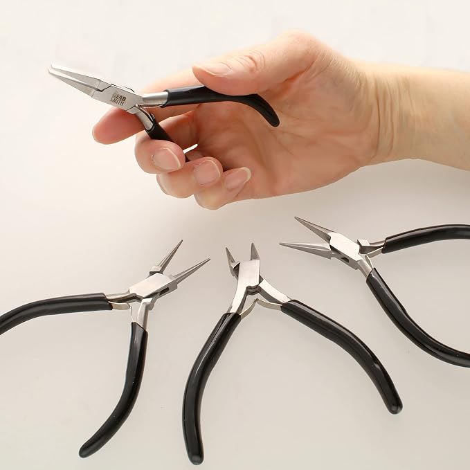 The Beadsmith Slim Line Pliers Set – Extra Fine Tips – 4.5 Inches, 4-Pieces: - Image 5
