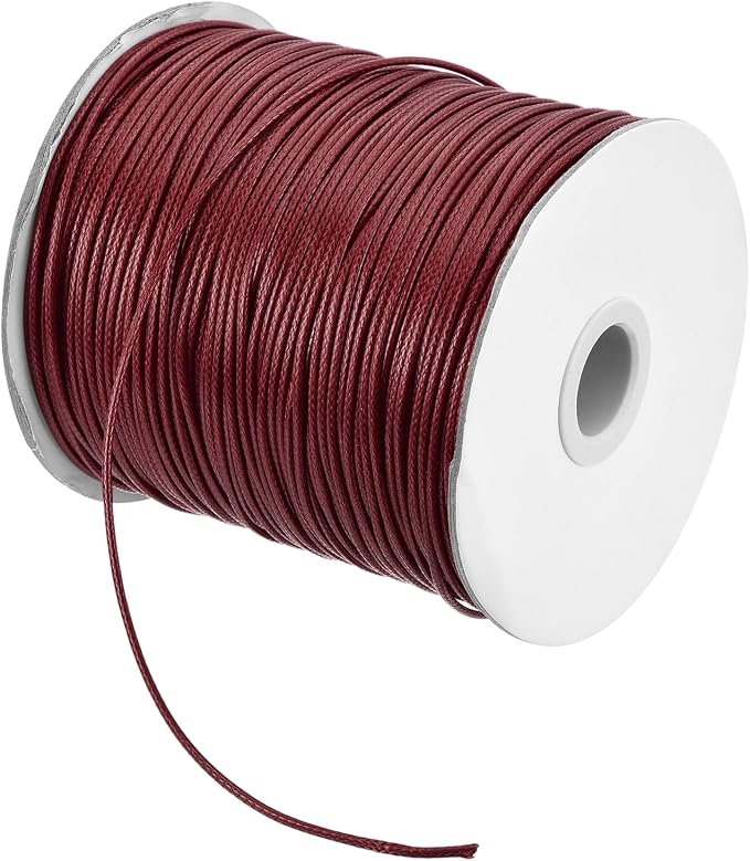 MECCANIXITY Waxed Cord 1.5mm Waxed Polyester Cord 175 Yard Wax String by MECCANIXITY