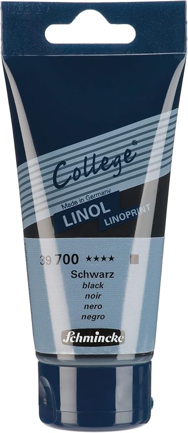 Schmincke - College Linol, Artists' Black Lino Printing Ink, 75 ml Tube by Schmincke