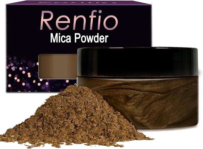 Renfio 100g Mica Powder Pigment, Metallic Natural Dye Mineral Pearl Shimmer by Renfio