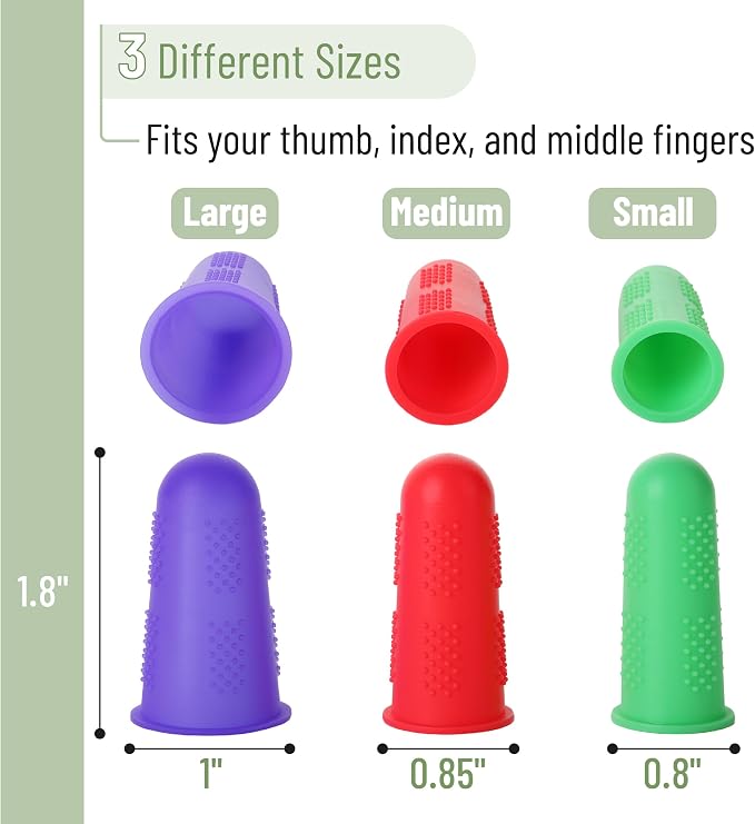 Mr. Pen Hot Glue Gun Silicone Finger Protectors, Pastel Colors Finger Tips and - Image 3
