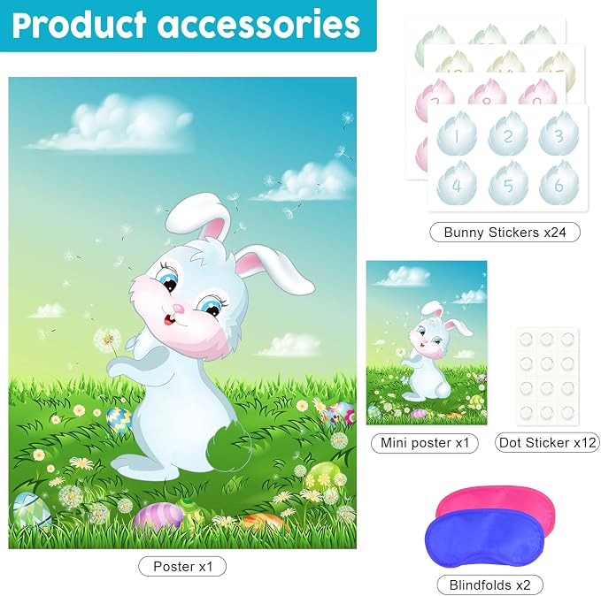 ASTARON Pin The Tail on The Bunny Game - Image 3