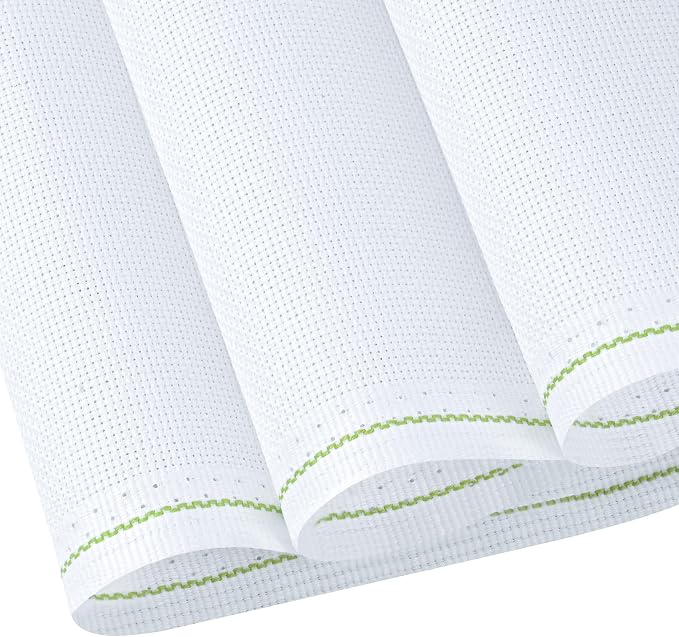 MYFAMIREA Cross Stitch Aida Fabric 11 Count, 59 by 39 Inch Large Size, Classic by MYFAMIREA