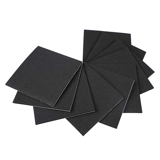 MAGZO 10Pcs Adhesive Foam Padding 1/8 in Thick X 4 in X 4 in, Closed Cell Foam by MAGZO