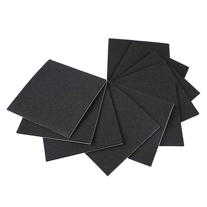 MAGZO 10Pcs Adhesive Foam Padding 1/8 in Thick X 4 in X 4 in, Closed Cell Foam by MAGZO