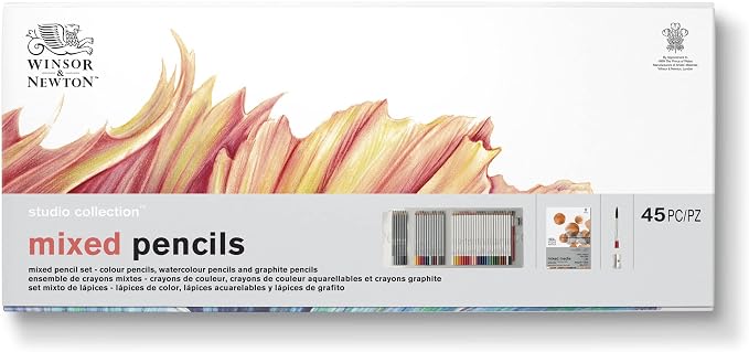 Winsor & Newton Studio Collection Artist Pencils, Mixed Pencil Box Set - Image 2