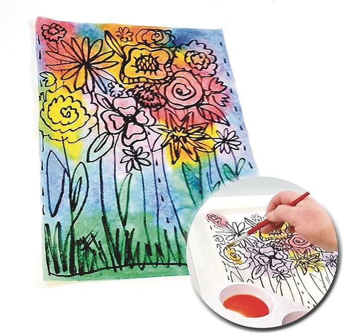 S&S Worldwide Color Splash! Liquid Watercolor Paint, 8 each of 6 Vivid Colors - Image 2