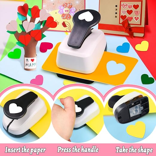 Heart Hole Puncher for Crafts, Heart Paper Cutter, Hearts Paper Punch, Hearts - Image 6