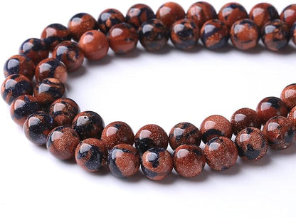 90PCS 4MM Sandstone Beads Round Loose Stone Beads - Image 2