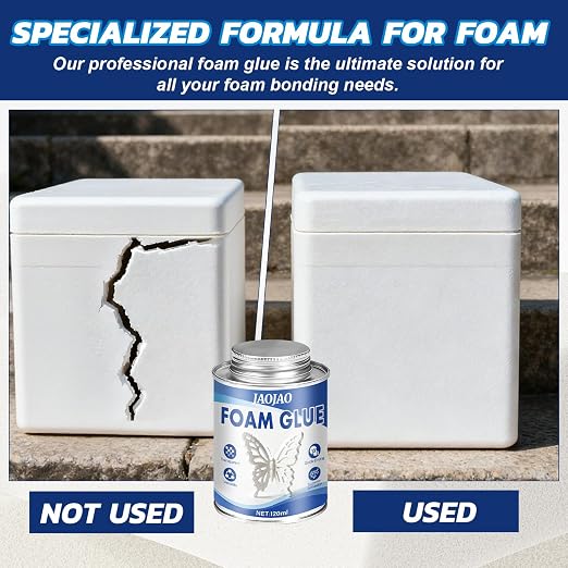 JAOJAO Foam Glue, Foam Adhesive Superior Adhesion Easy to Apply Quick-Drying - Image 3