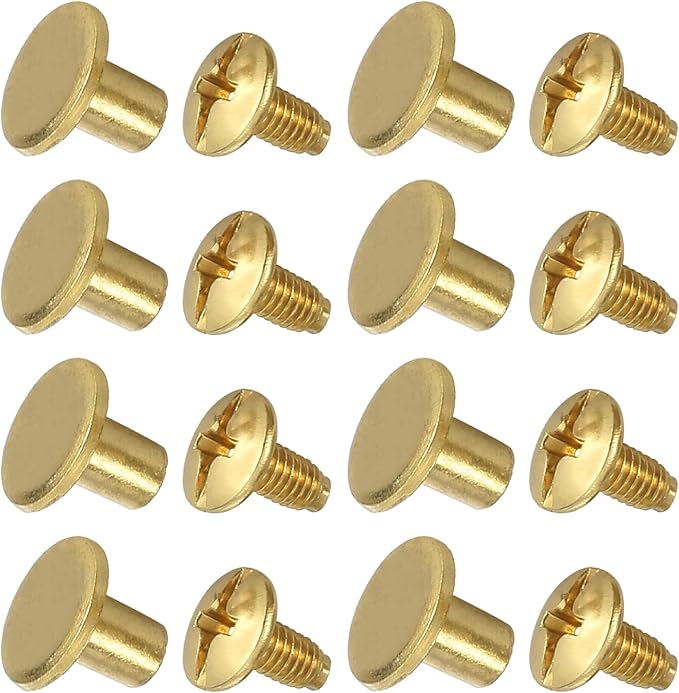 YORANYO 150 Sets 8MM Chicago Screws Leather Rivets - Image 5