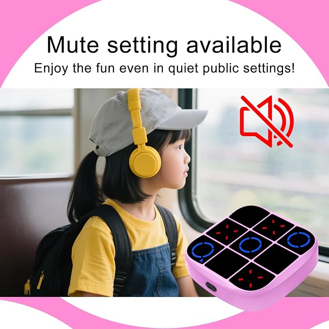 Tic-Tac-Toe Bolt Game, 4-in-1 Handheld Puzzle Games Console, Electronic - Image 8