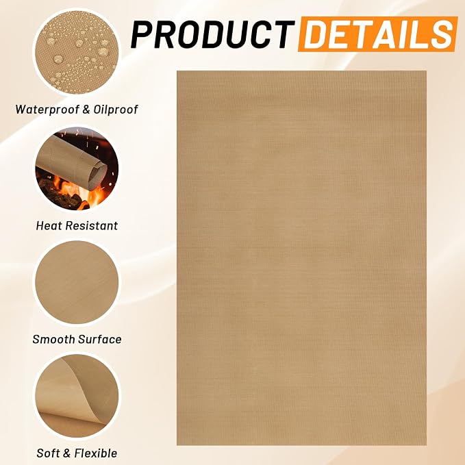 Svaldo Teflon Sheets for Heat Press 16x24, 3 Pack, Heat Press Paper for T Shirts - Image 3