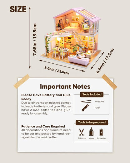 DIY Miniature House Kit, Mini House Kit - Image 5