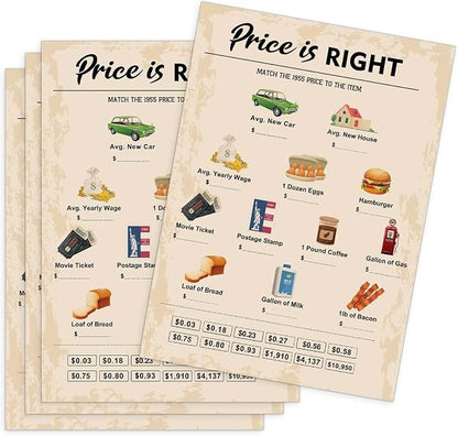 70th Birthday Party Games, Price is Right Games, Birthday Party Supplies by QUPT