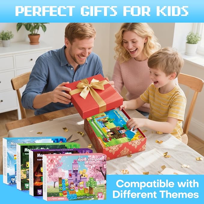 Magnetic Blocks, Magnet Cubes for Kids, STEM Sensory Toys for Toddlers Boys - Image 7