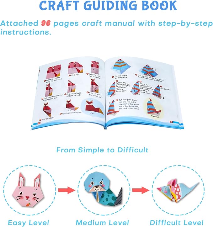 Origami Kit for Kids Ages 5-16, 212 Sheets - Image 3