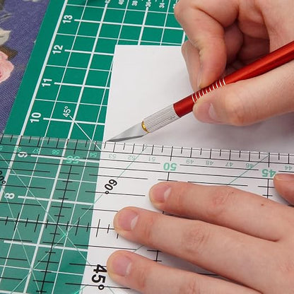 MANUFORE Quilting Ruler 15 x 60cm Sewing Acrylic Ruler Anti-Slip Metric Ruler - Image 6
