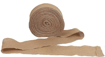 KINJOEK 5 Inch Wide 54 Yards Burlap Ribbon, Natural Jute Fabric Ribbon Crafts - Image 4