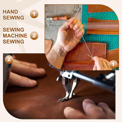 PATIKIL 284 Yard Flat Waxed Thread 150D 1mm Leather Sewing Cord - Image 5
