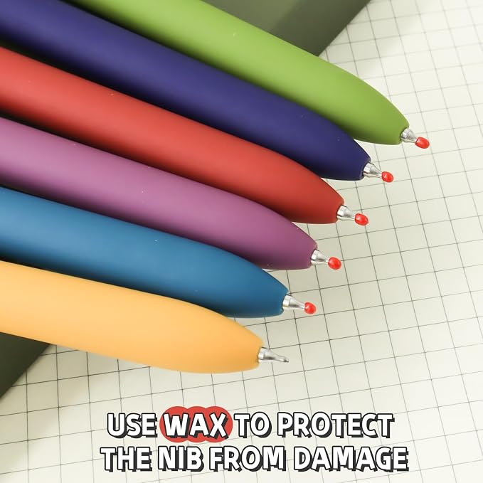 6 Pcs Gel Pens 0.5mm Quick Dry Black Ink Pens Fine Point Smooth Writing Pens - Image 7