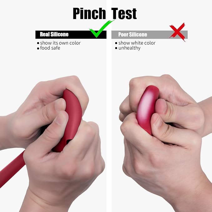 600°F Heat Resistant Silicone Spatula, Doosu High Temp Flexible Kitchen Rubber - Image 9