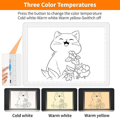 Elice Magnetic A4 Light Board for Diamond Painting, Ultra-Thin Tracing LED - Image 4