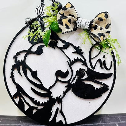9 Pcs Welcome Stencils for Painting on Wood Reusable Round Home Sweet Home - Image 6