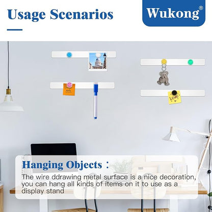 Wukong 10 Pack | 30x3cm Magnetic Stainless White Boards Strips, Adhesive - Image 7