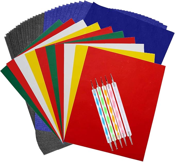 100 Sheets Carbon Transfer Paper, Tracing Paper Carbon Graphite Copy Paper by Oubaka