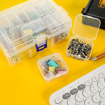 13 Pieces Small Plastic Craft 0rganizers and Storage, Transparent Box - Image 6