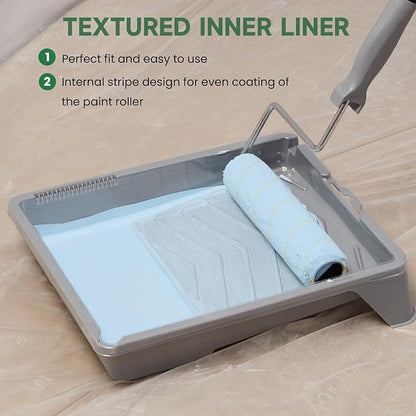 Voomey Paint Tray Liner Disposable, Paint Pan Liners, Leak-Proof & Easy Cleanup - Image 5